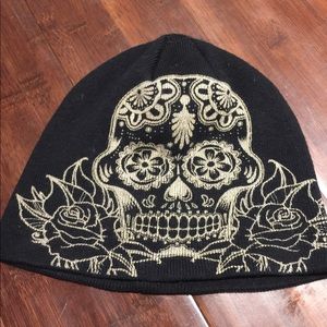 Sugar skull beanie